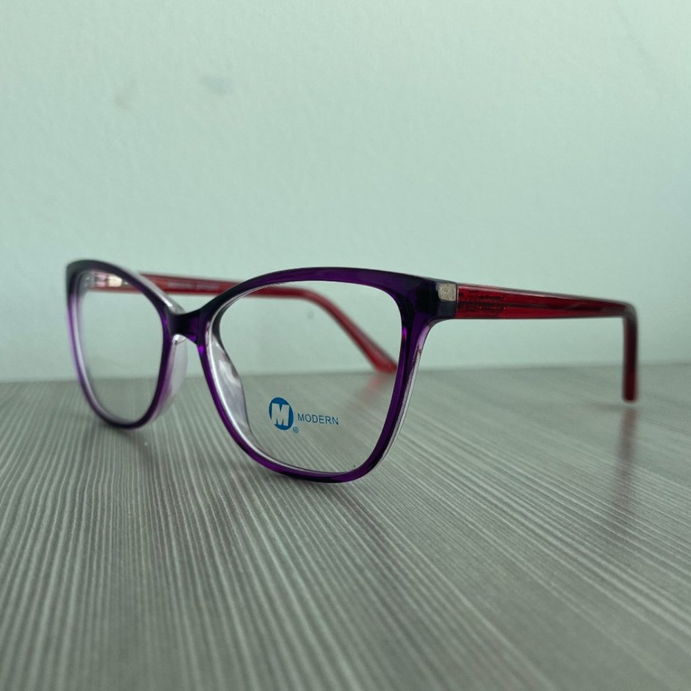 Modern Optical Modern Frames-Plum Crystal Red